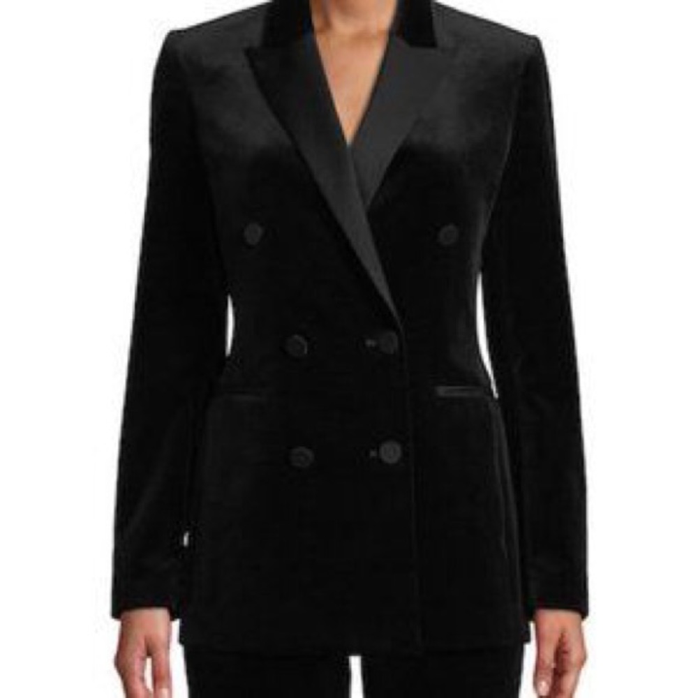 NWOT Theory Velvet Tuxedo Blazer - Picture 5 of 11